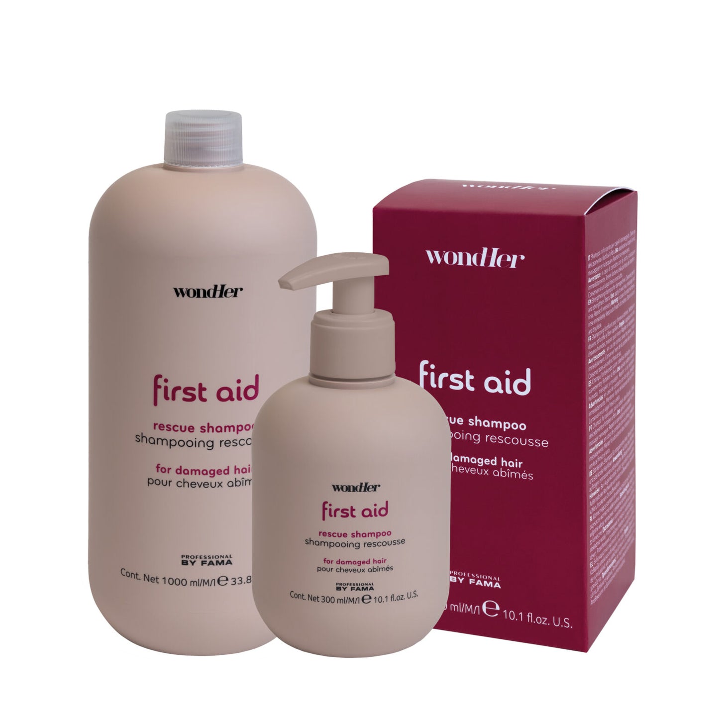 Professional By Fama WondHer First Aid Rescue Shampoo bojātiem matiem