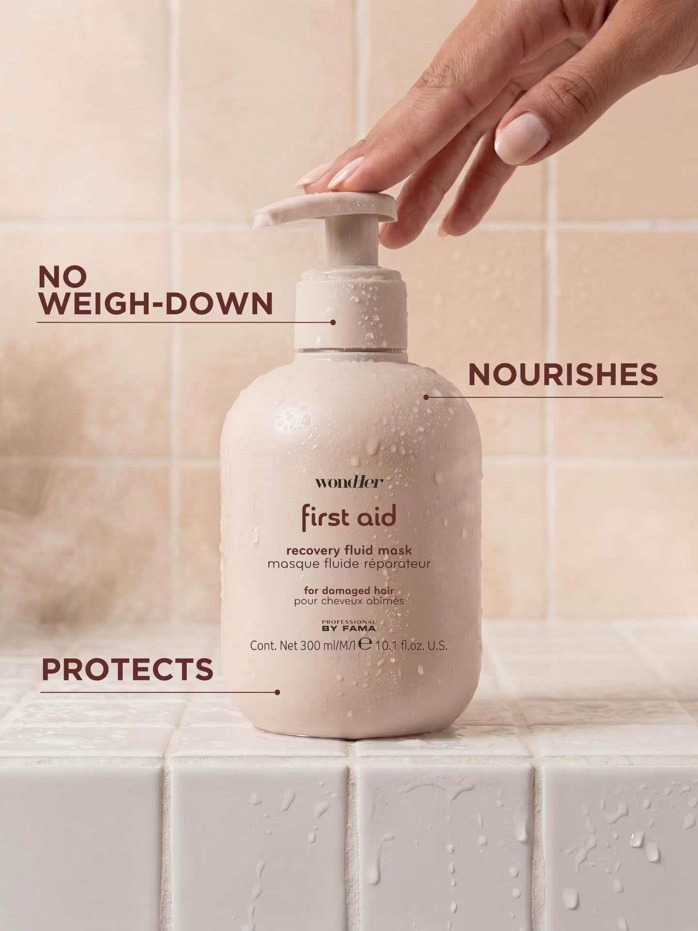 Professional By Fama WondHer First Aid Recovery Fluid Mask bojātiem matiem