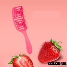 Color US расческа средняя (КЛУБНИКА)