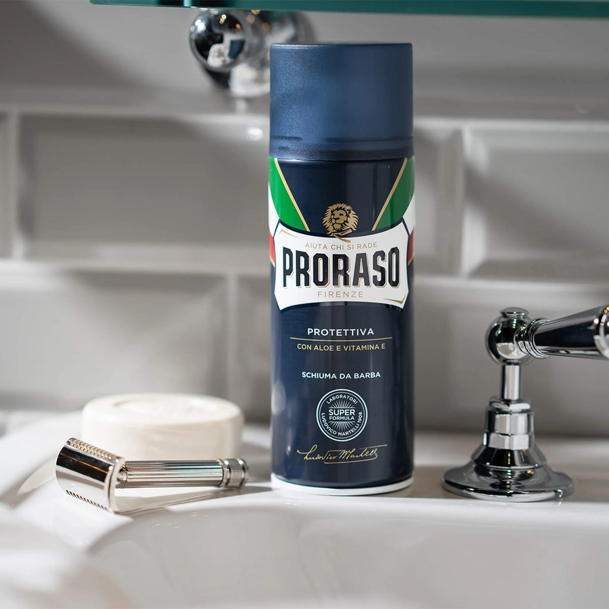 Proraso Blue Protective Shaving Foam, 400 ml